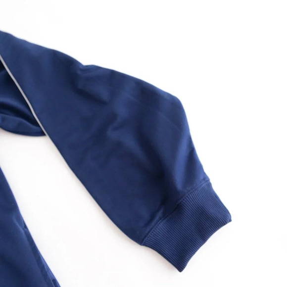 Adidas Blue And White Zip Up Soccer  Jogging Sweater Medium - Picture 4 of 10